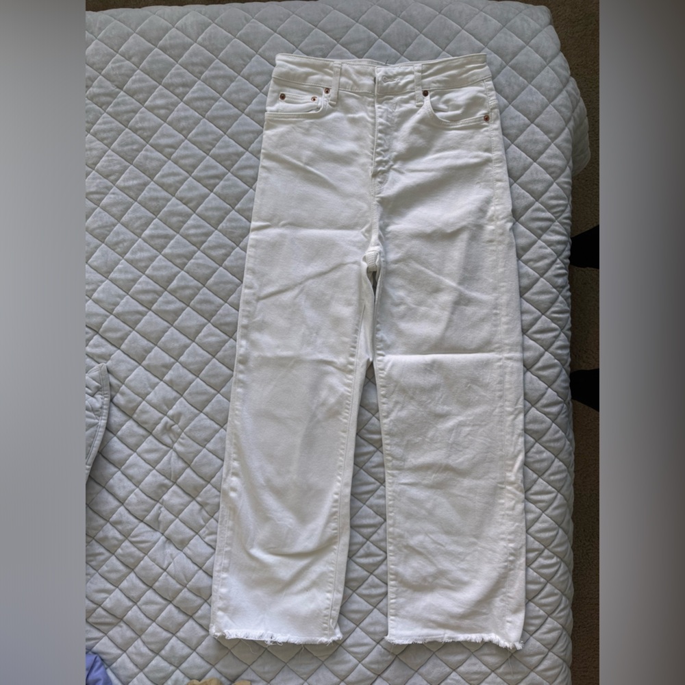 Zara Straight Jeans Hi-Rise Ankle Length